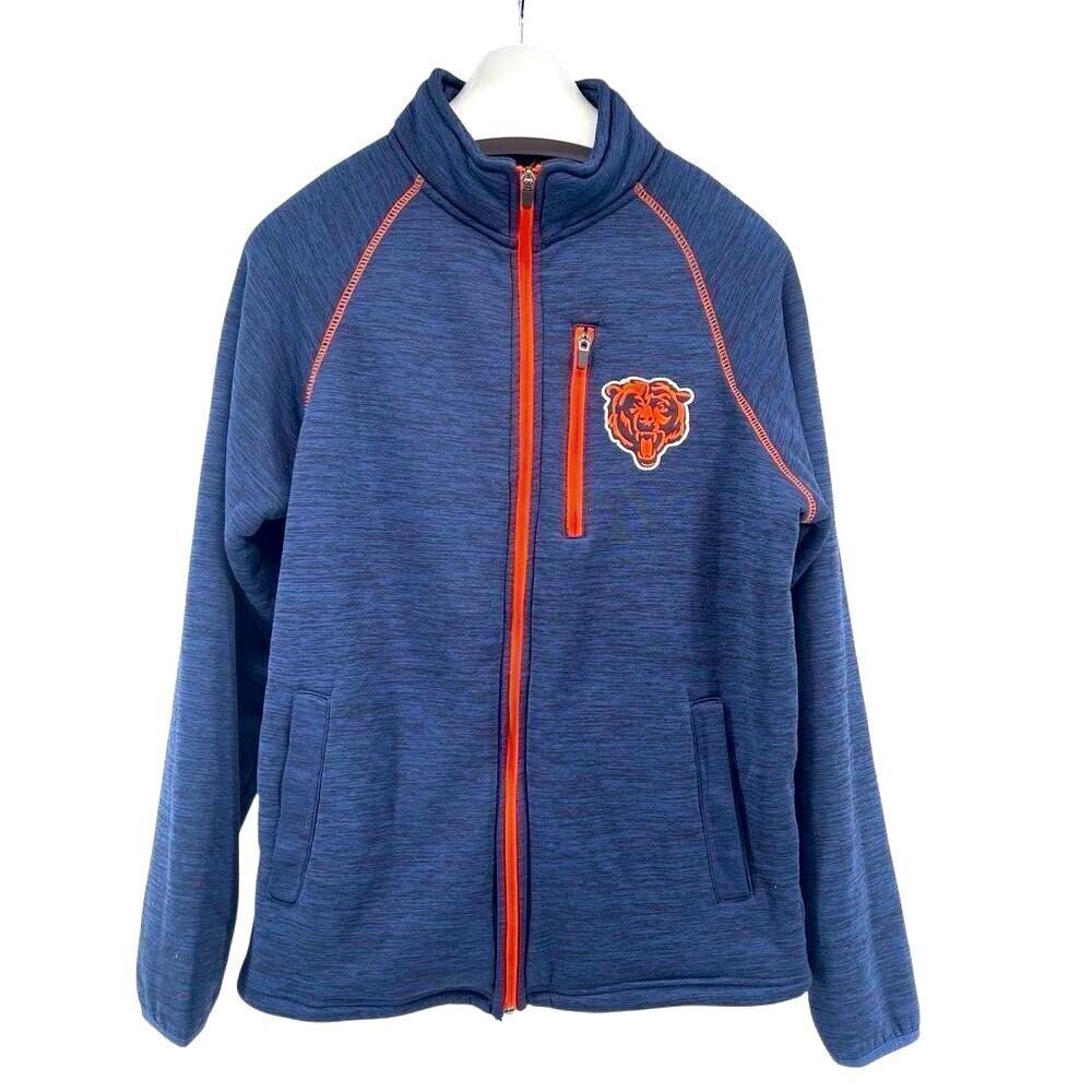 NFL Chicago Bears GIII Patched Full Zip Sherpa Lined Jacket Men’s Small